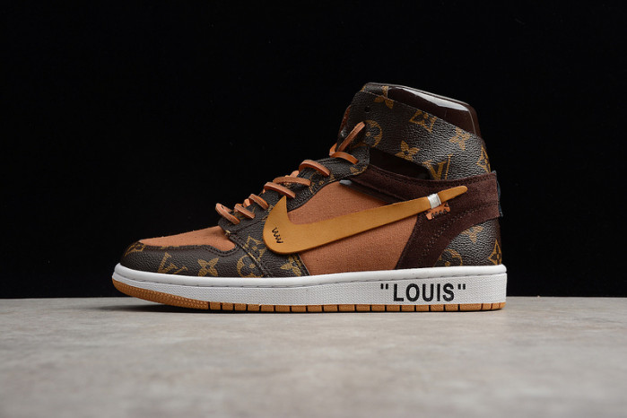 ot x air jordan 1 customs mens - aq0818-202